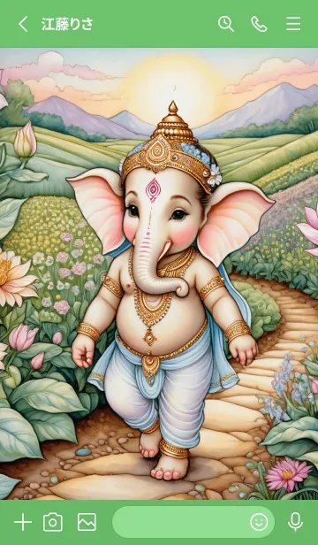 [LINE着せ替え] Ganesha Wealth And Wealth Theme (JP)の画像2