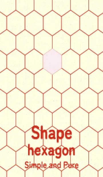 [LINE着せ替え] 六角形のきせかえ 薄桜の画像1