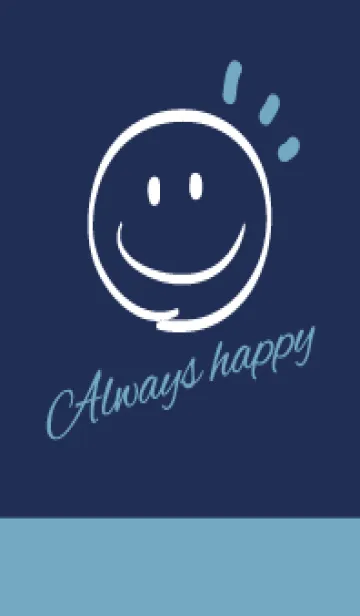 [LINE着せ替え] Always happy -Navy&Blue 5-の画像1