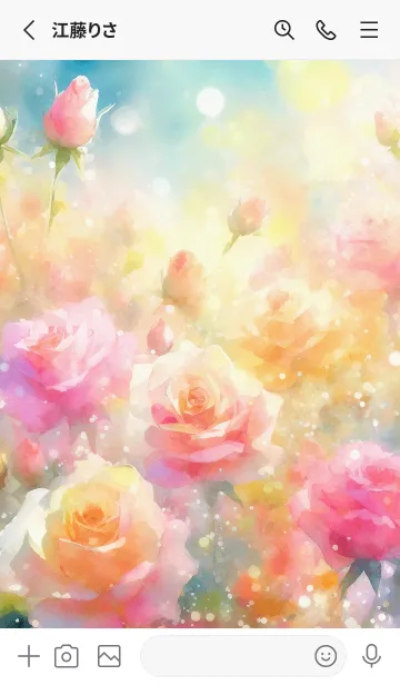 [LINE着せ替え] 薔薇(バラ)の花の着せかえ(R3588)の画像2