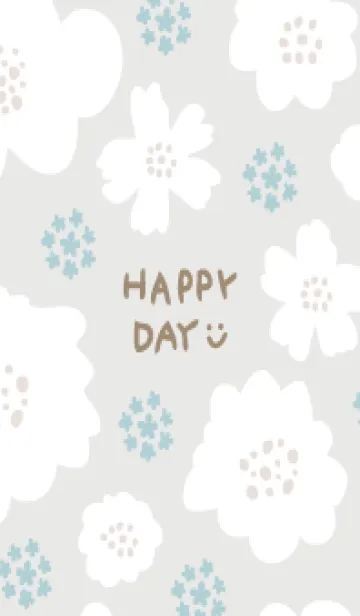 [LINE着せ替え] 花鞠と白い花30の画像1