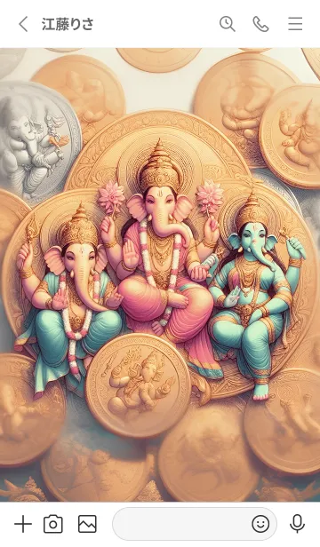 [LINE着せ替え] 幸運をもたらす神様を集めました 45の画像2