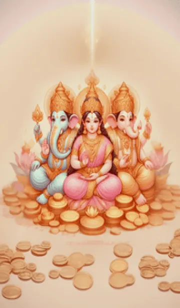 [LINE着せ替え] 幸運をもたらす神様を集めました 53の画像1