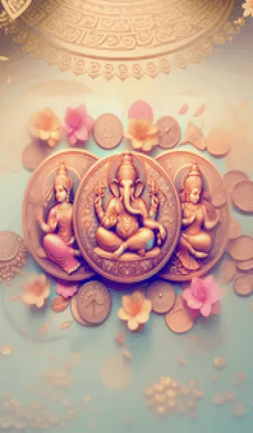 [LINE着せ替え] 幸運をもたらす神様を集めました 37の画像1