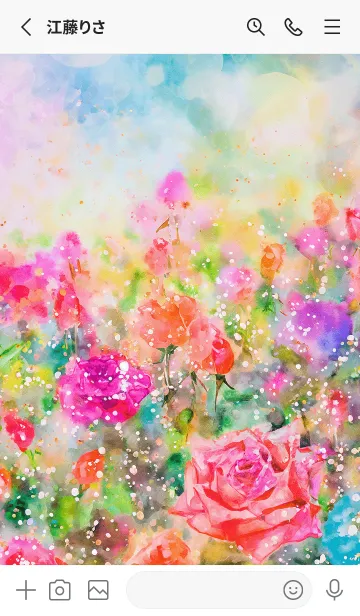 [LINE着せ替え] 薔薇(バラ)の花の着せかえ(R3587)の画像2