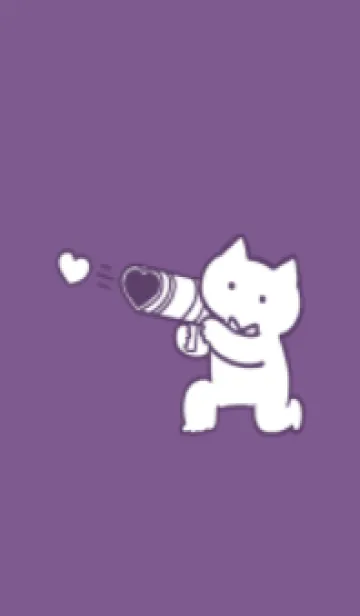 [LINE着せ替え] 推しねこ(purple11)の画像1