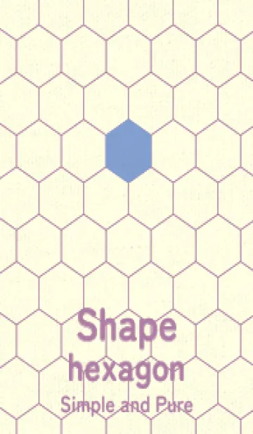 [LINE着せ替え] 六角形のきせかえ 青藤色の画像1