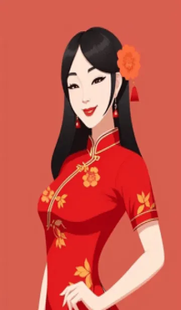 [LINE着せ替え] 東方の少女 6xXABの画像1