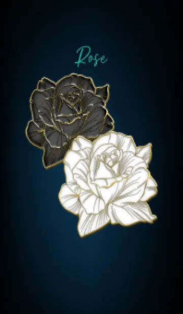 Black and white roses 25の着せ替えメイン画像