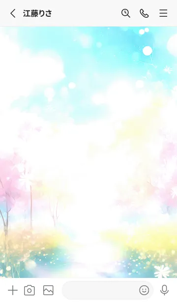 [LINE着せ替え] 優美な春の風景の着せかえ(Spring-273)の画像2