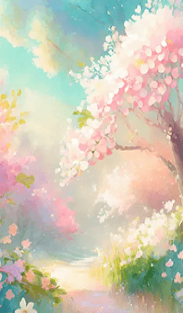 [LINE着せ替え] 優美な春の風景の着せかえ(Spring-274)の画像1