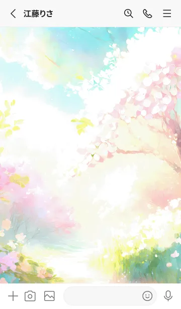 [LINE着せ替え] 優美な春の風景の着せかえ(Spring-274)の画像2