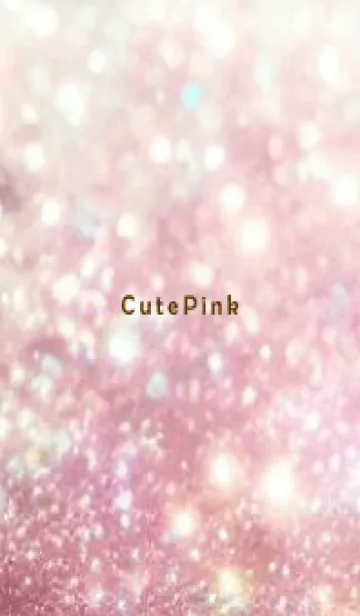 [LINE着せ替え] Cute Pink-KIRAKIRA 9の画像1