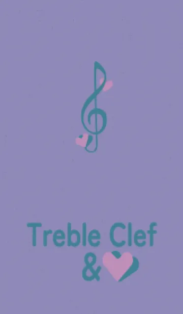 [LINE着せ替え] ト音記号＆♥ マジックグリーンの画像1