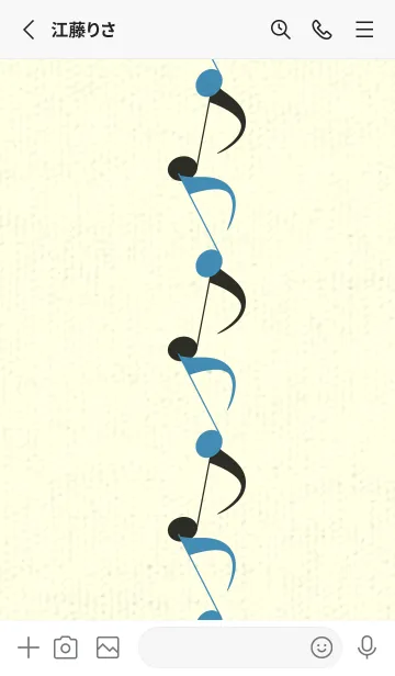 [LINE着せ替え] 八分音符1 ブルーシェルの画像2