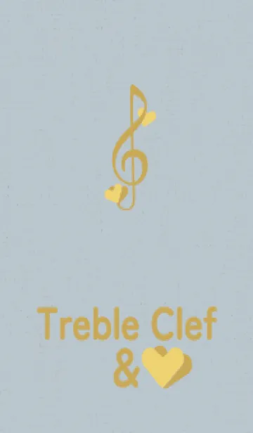 [LINE着せ替え] ト音記号＆♥ ギラギラの画像1