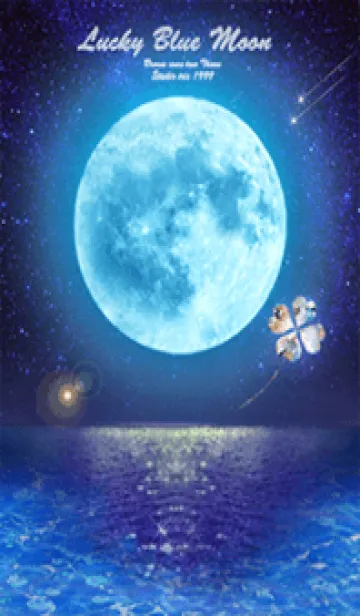 [LINE着せ替え] 運気上昇 Lucky Blue Moon22の画像1