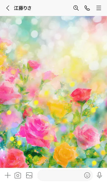 [LINE着せ替え] 薔薇(バラ)の花の着せかえ(R3593)の画像2