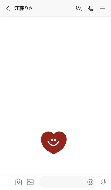 [LINE着せ替え] ハート スマイル /6の画像2