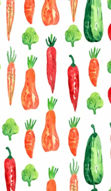 [LINE着せ替え] 【シンプル】お野菜の着せかえ#364の画像1