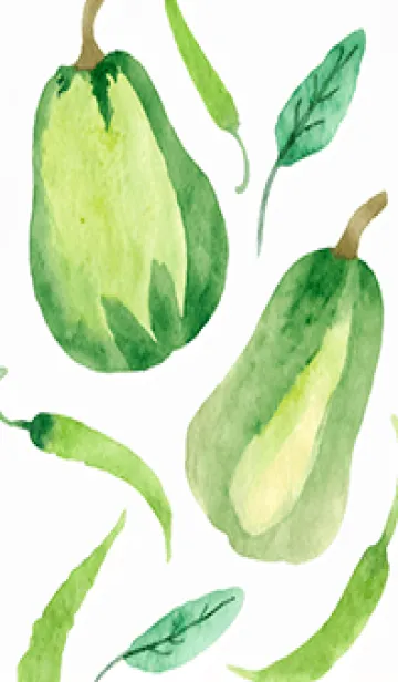 [LINE着せ替え] 【シンプル】お野菜の着せかえ#362の画像1