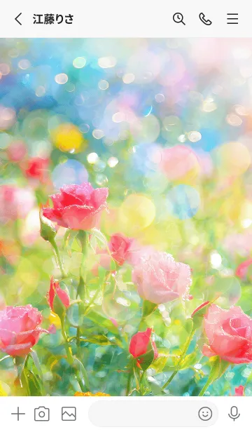 [LINE着せ替え] 薔薇(バラ)の花の着せかえ(R3597)の画像2