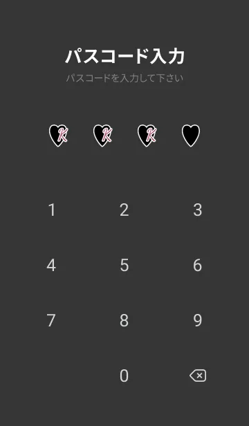 [LINE着せ替え] ラブ イニシャル ”K” 14の画像4