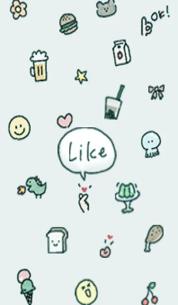 [LINE着せ替え] bluegreen 好きなもの05_1の画像1