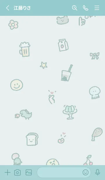 [LINE着せ替え] bluegreen 好きなもの05_1の画像2