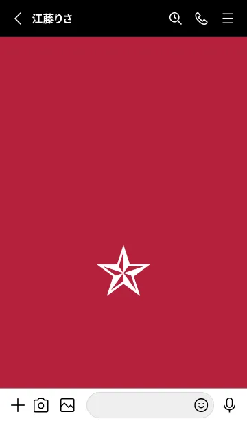 [LINE着せ替え] シンプル ロック スター _132の画像2