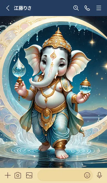 [LINE着せ替え] Ganesha in Songkran & Rich Theme (JP)の画像2