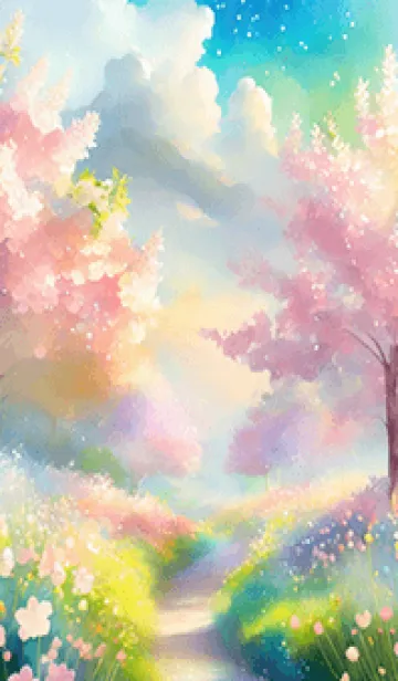 優美な春の風景の着せかえ(Spring-285)の着せ替えメイン画像