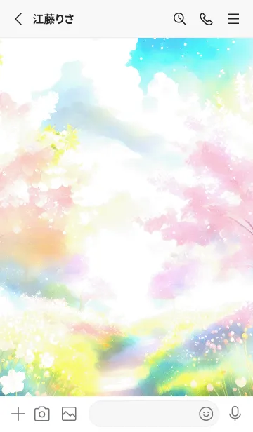 [LINE着せ替え] 優美な春の風景の着せかえ(Spring-285)の画像2