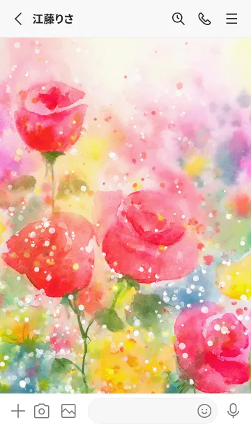 [LINE着せ替え] 薔薇(バラ)の花の着せかえ(R3611)の画像2