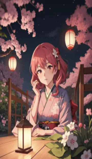 [LINE着せ替え] 浮世絵桜の季節 qIEb1の画像1