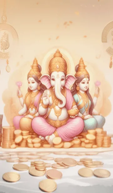 [LINE着せ替え] 幸運をもたらす神様を集めました 60の画像1