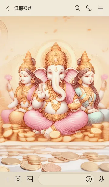 [LINE着せ替え] 幸運をもたらす神様を集めました 60の画像2
