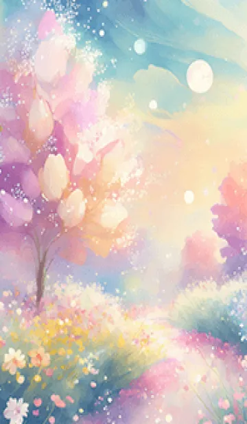 [LINE着せ替え] 優美な春の風景の着せかえ(Spring-286)の画像1