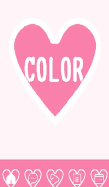 [LINE着せ替え] pink color F56の画像1
