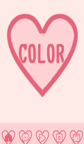 [LINE着せ替え] pink color F57の画像1