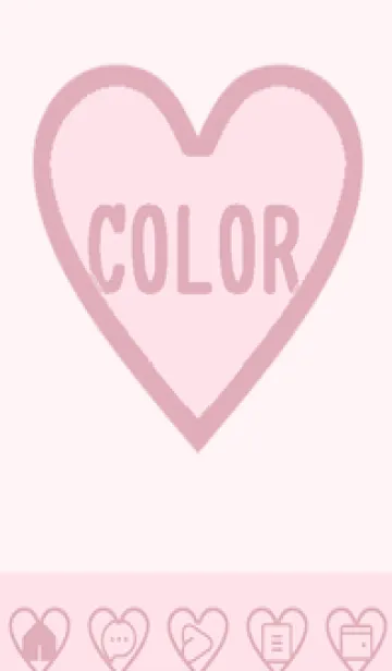 [LINE着せ替え] pink color F60の画像1