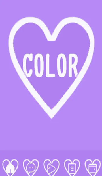 [LINE着せ替え] purple color F56の画像1