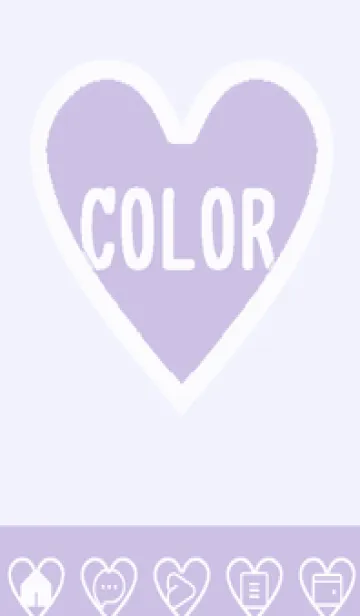 [LINE着せ替え] purple color F59の画像1