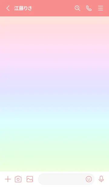 [LINE着せ替え] red color rainbow O06の画像2