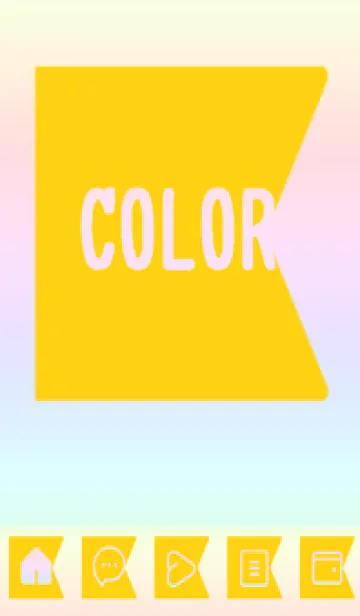 [LINE着せ替え] red color rainbow O10の画像1