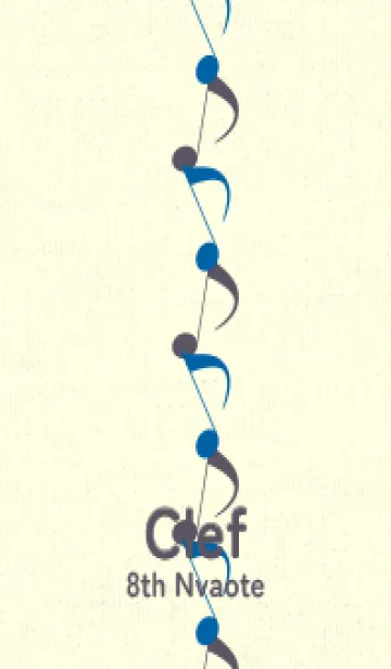 [LINE着せ替え] 八分音符1 シアンブルーの画像1