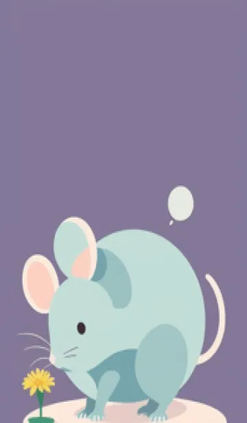 [LINE着せ替え] 快適な良い一日 可愛い小さなマウス aqFPGの画像1