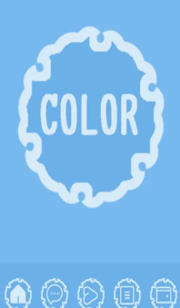 [LINE着せ替え] blue color G56の画像1