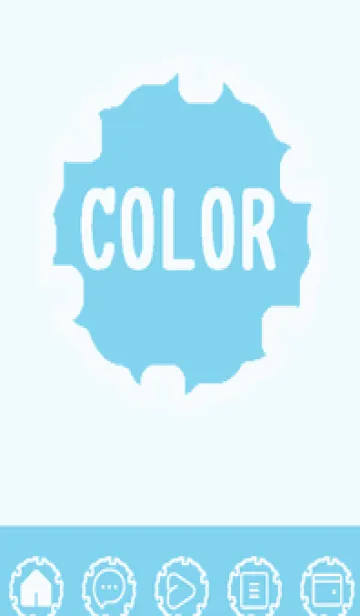 [LINE着せ替え] blue color G58の画像1