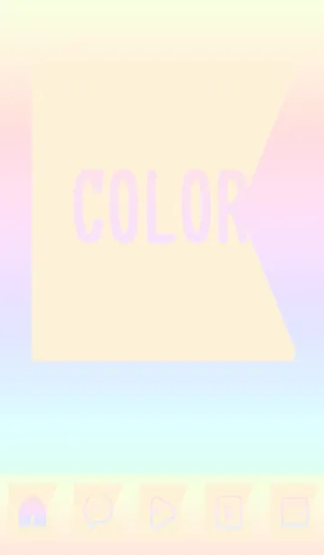 [LINE着せ替え] yellow color rainbow O08の画像1